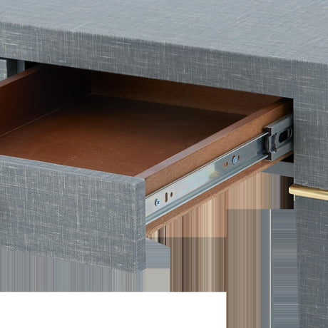 Villa & House Washed Winter Gray, Brass Claudette Desk