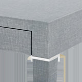 Villa & House Washed Winter Gray, Nickel Claudette Desk