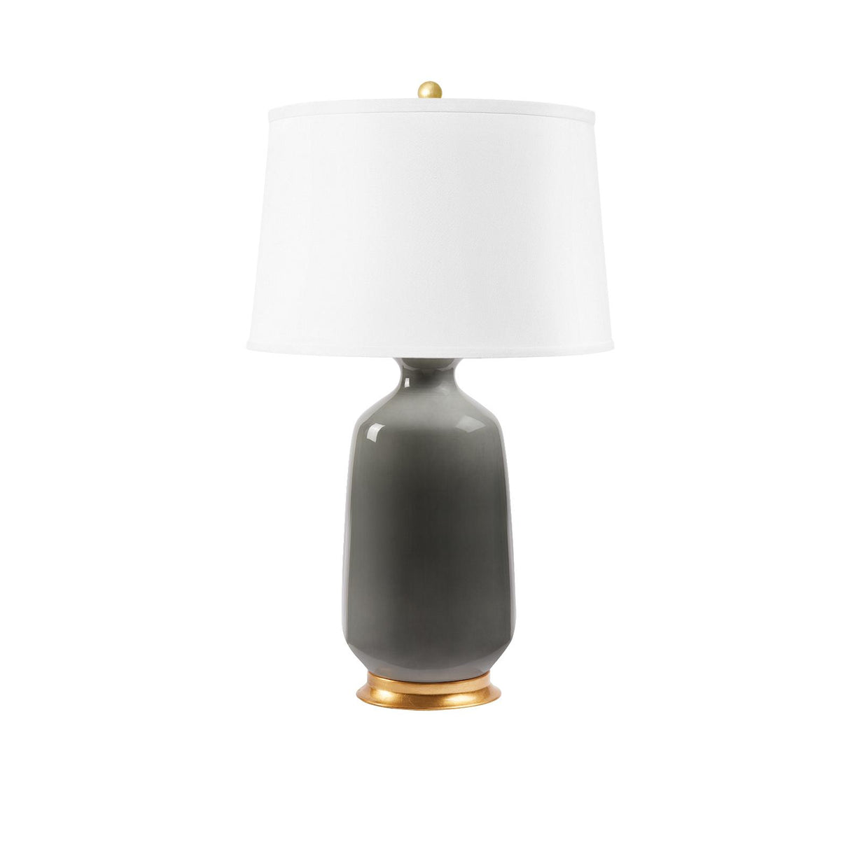 Villa & House Stormy Gray Carolyn Lamp Without Shade