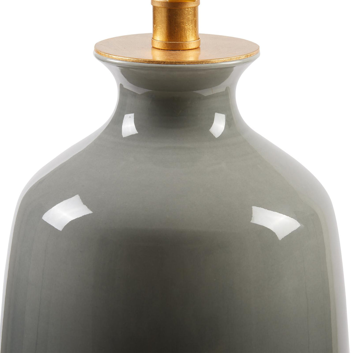 Villa & House Stormy Gray Carolyn Lamp Without Shade