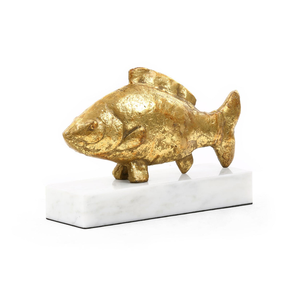 Villa & House Gold Leaf Carp Fish Statue