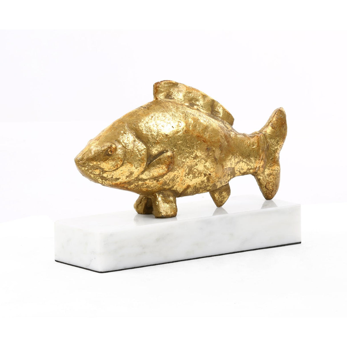 Villa & House Gold Leaf Carp Fish Statue
