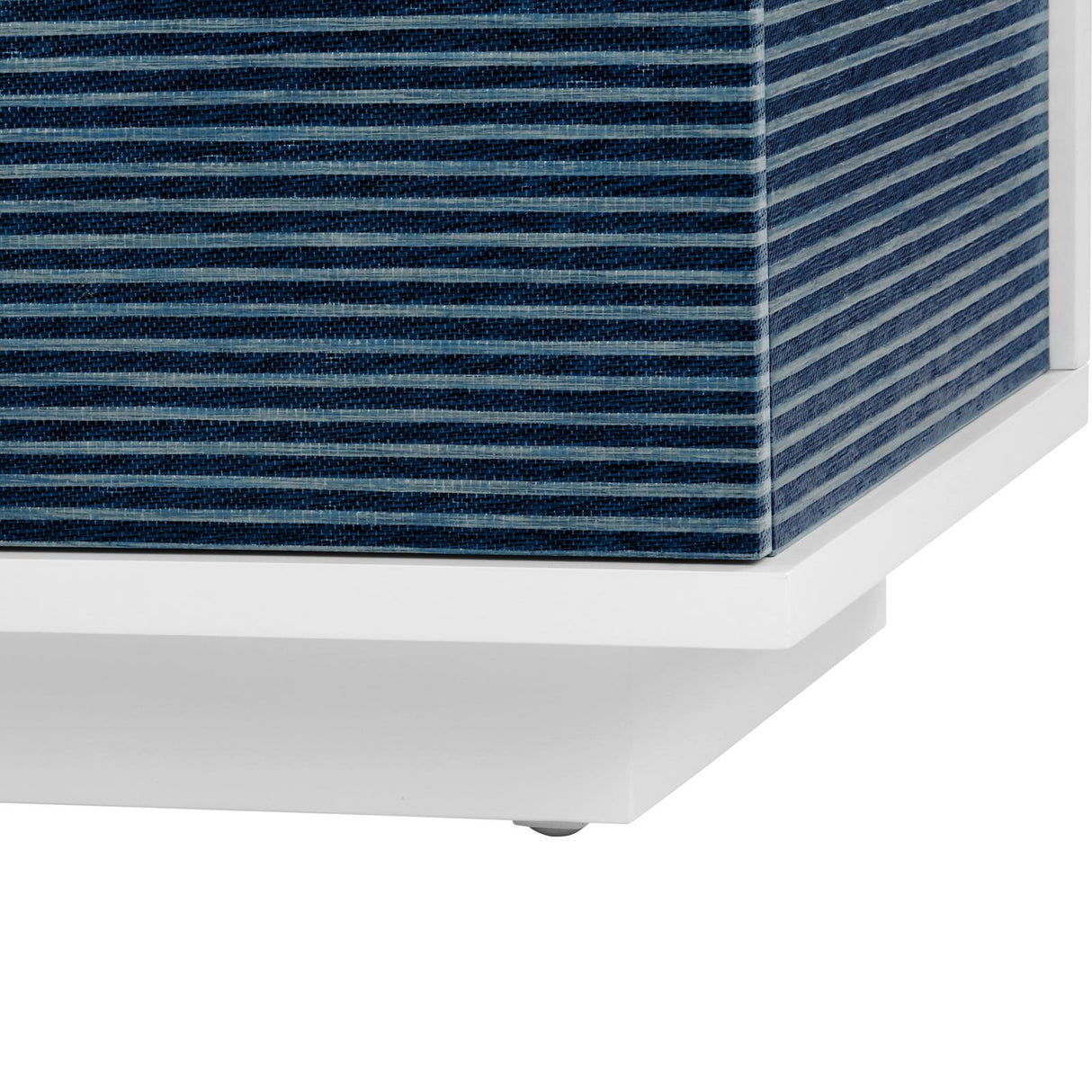 Villa & House Navy Blue Pencil Stripe Cosmopolitan 6-Drawer & 2-Door Cabinet