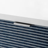 Villa & House Navy Blue Pencil Stripe Cosmopolitan 6-Drawer & 2-Door Cabinet