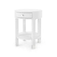 Villa & House Cream Dakota 1-Drawer Round Side Table