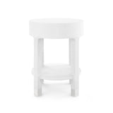 Villa & House Cream Dakota 1-Drawer Round Side Table