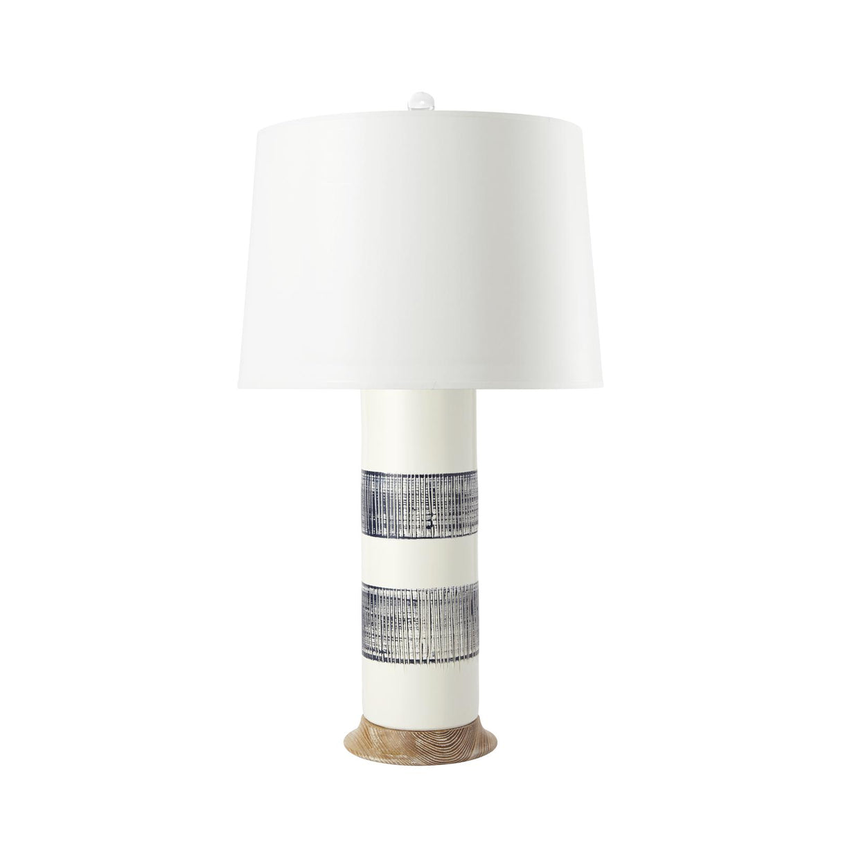 Villa & House Blue and White Elena Lamp Without Shade