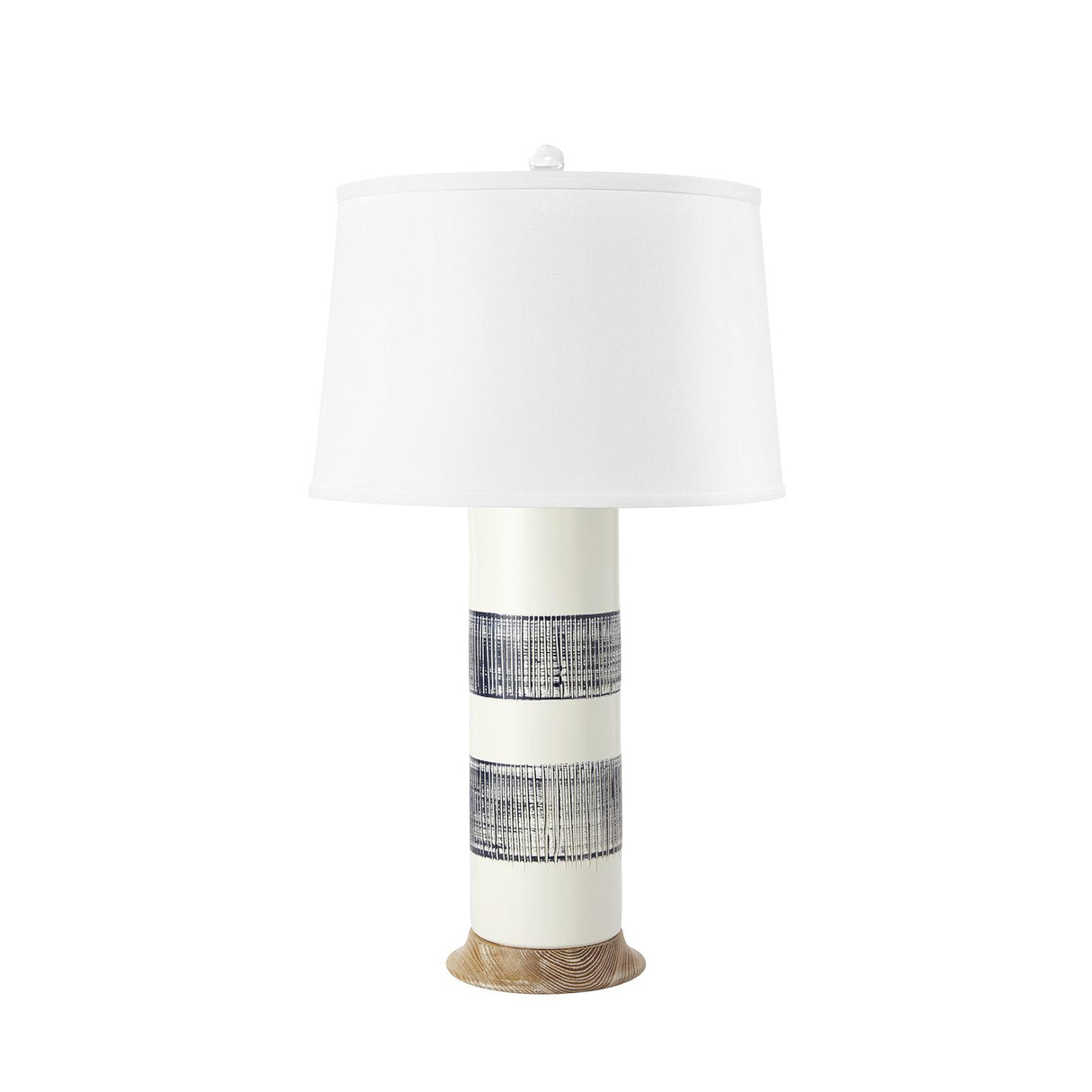 Villa & House Blue and White Elena Lamp Without Shade