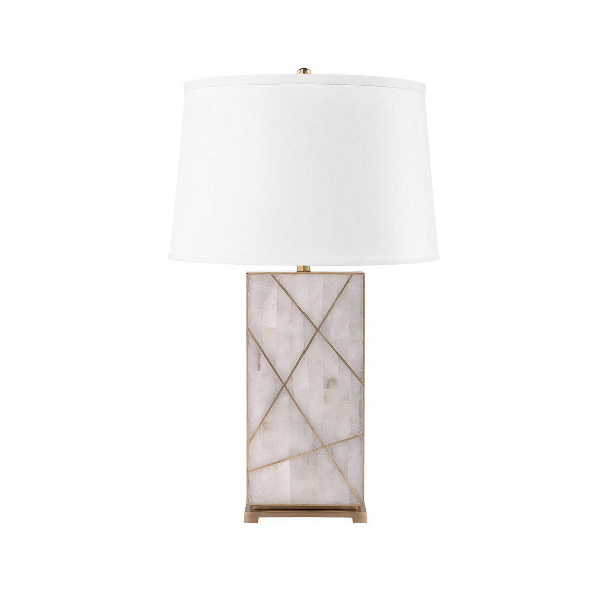 Villa & House Alabaster Elgin Lamp Without Shade