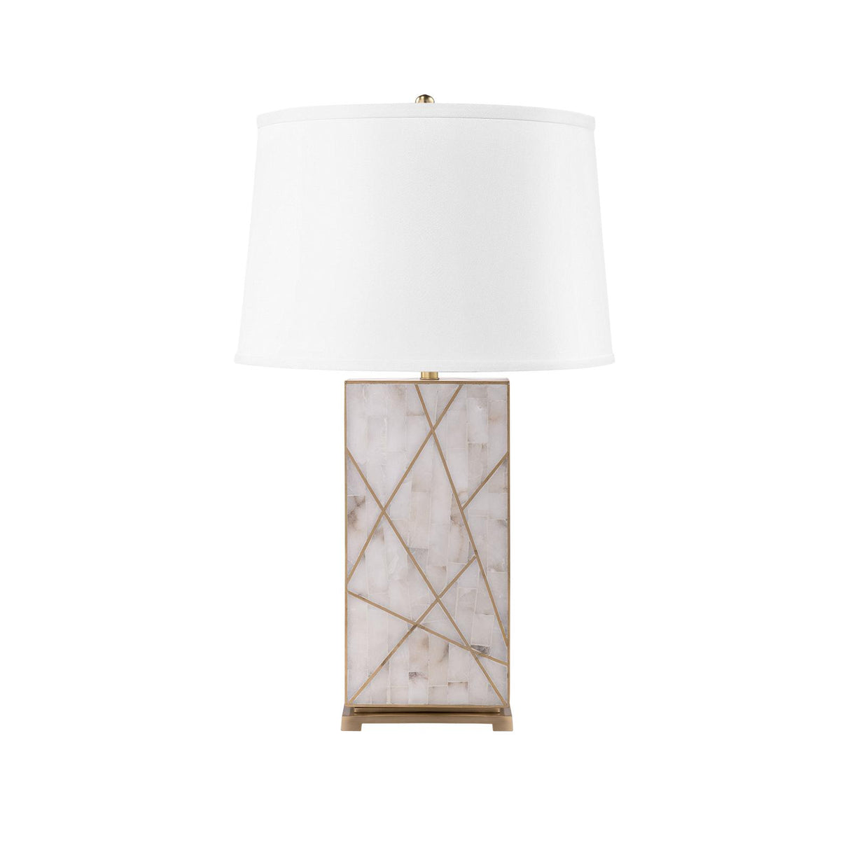 Villa & House Alabaster Elgin Lamp Without Shade