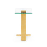 Villa & House Brushed Brass Elle Side Table