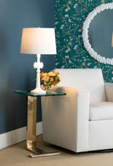 Villa & House Brushed Brass Elle Side Table
