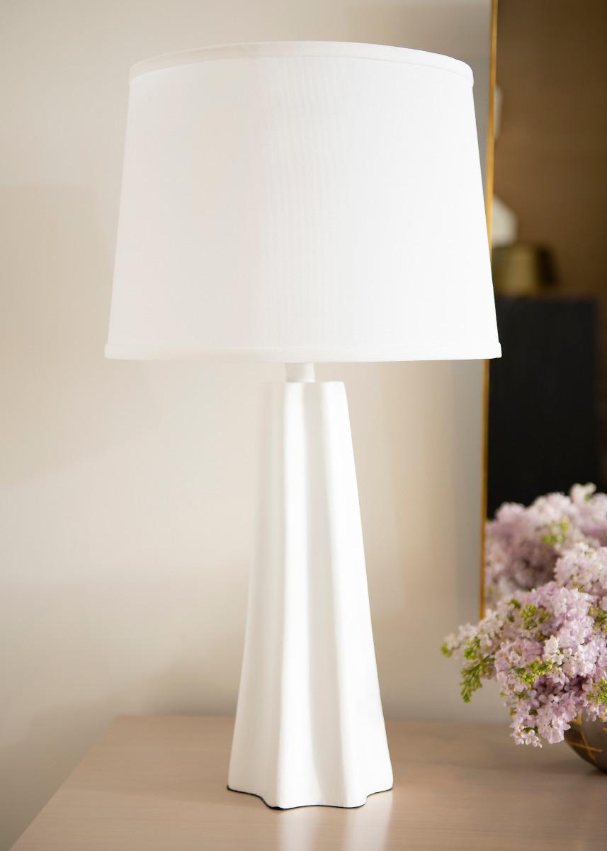 Villa & House Plaster White Estrella Lamp Without Shade