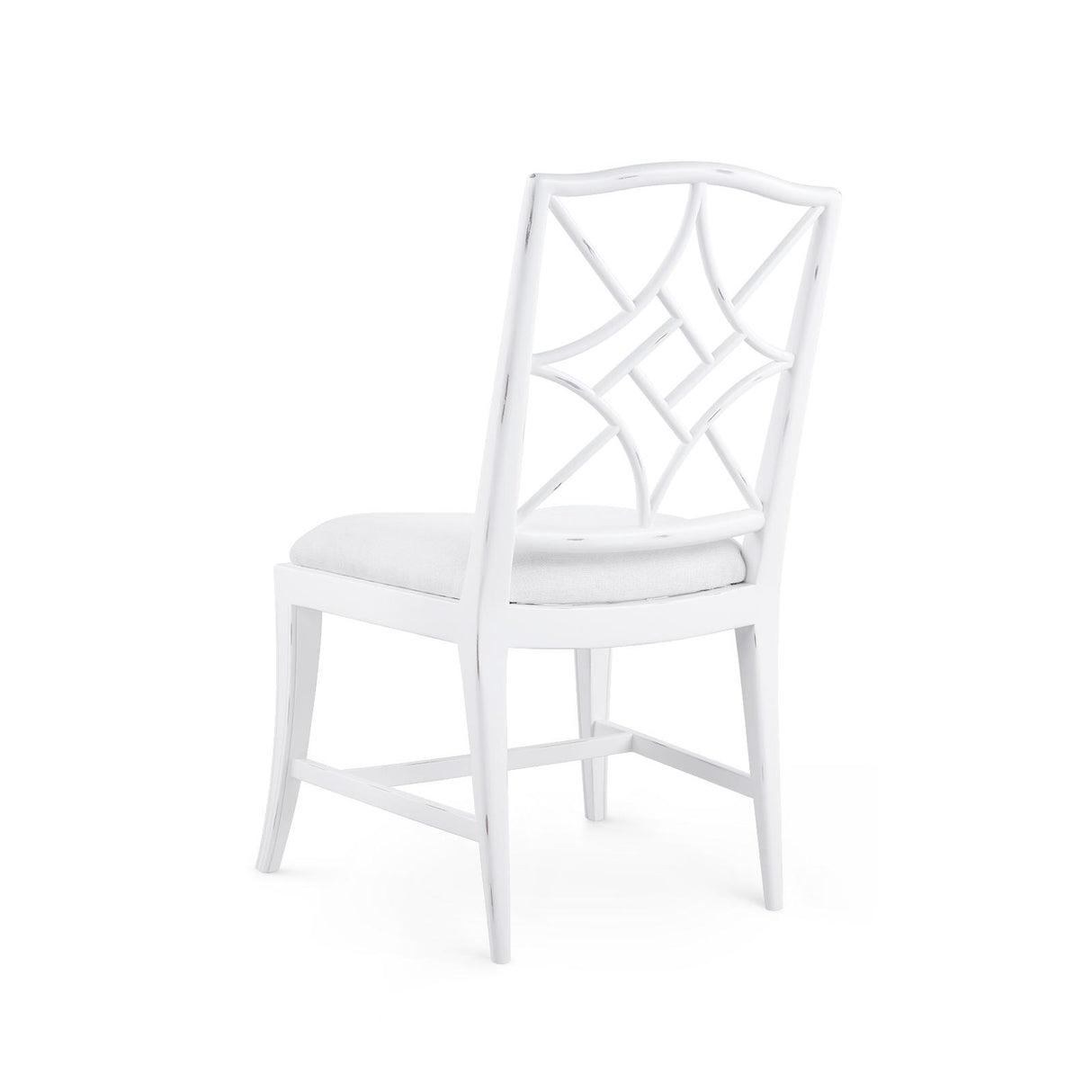 Villa & House Distressed Eggshell White Evelyn Side Chair
