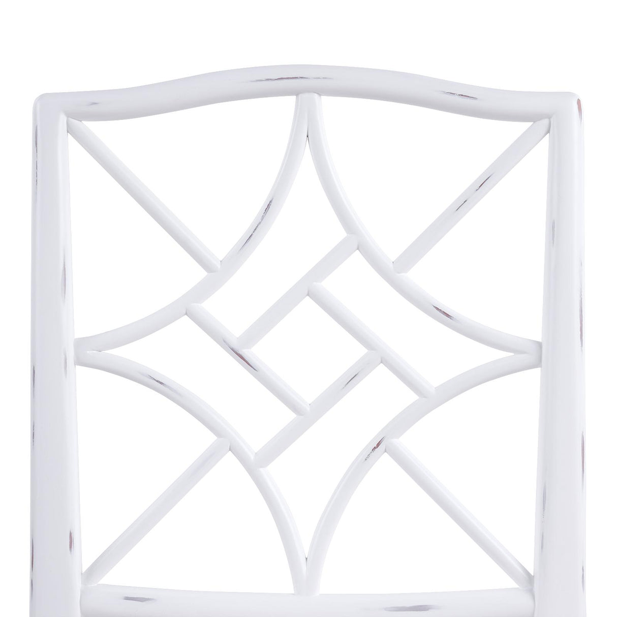 Villa & House Distressed Eggshell White Evelyn Side Chair