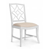 Villa & House Distressed Eggshell White Evelyn Side Chair