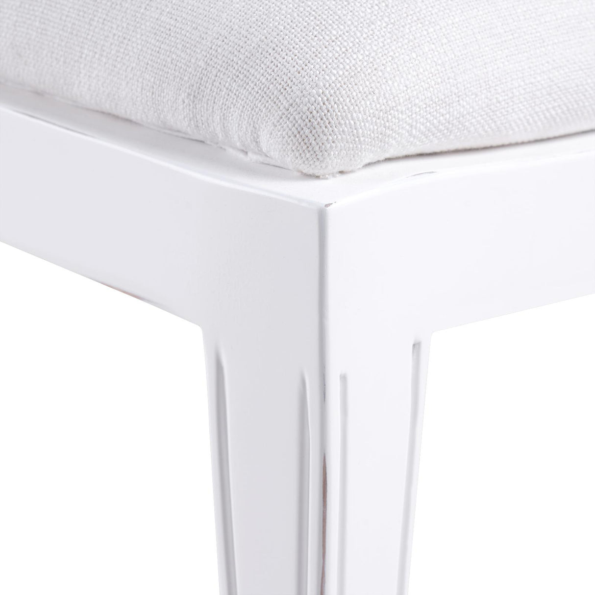 Villa & House Distressed Eggshell White Evelyn Side Chair