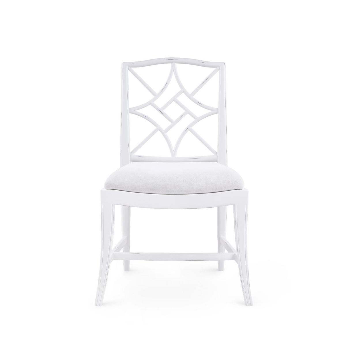 Villa & House Distressed Eggshell White Evelyn Side Chair