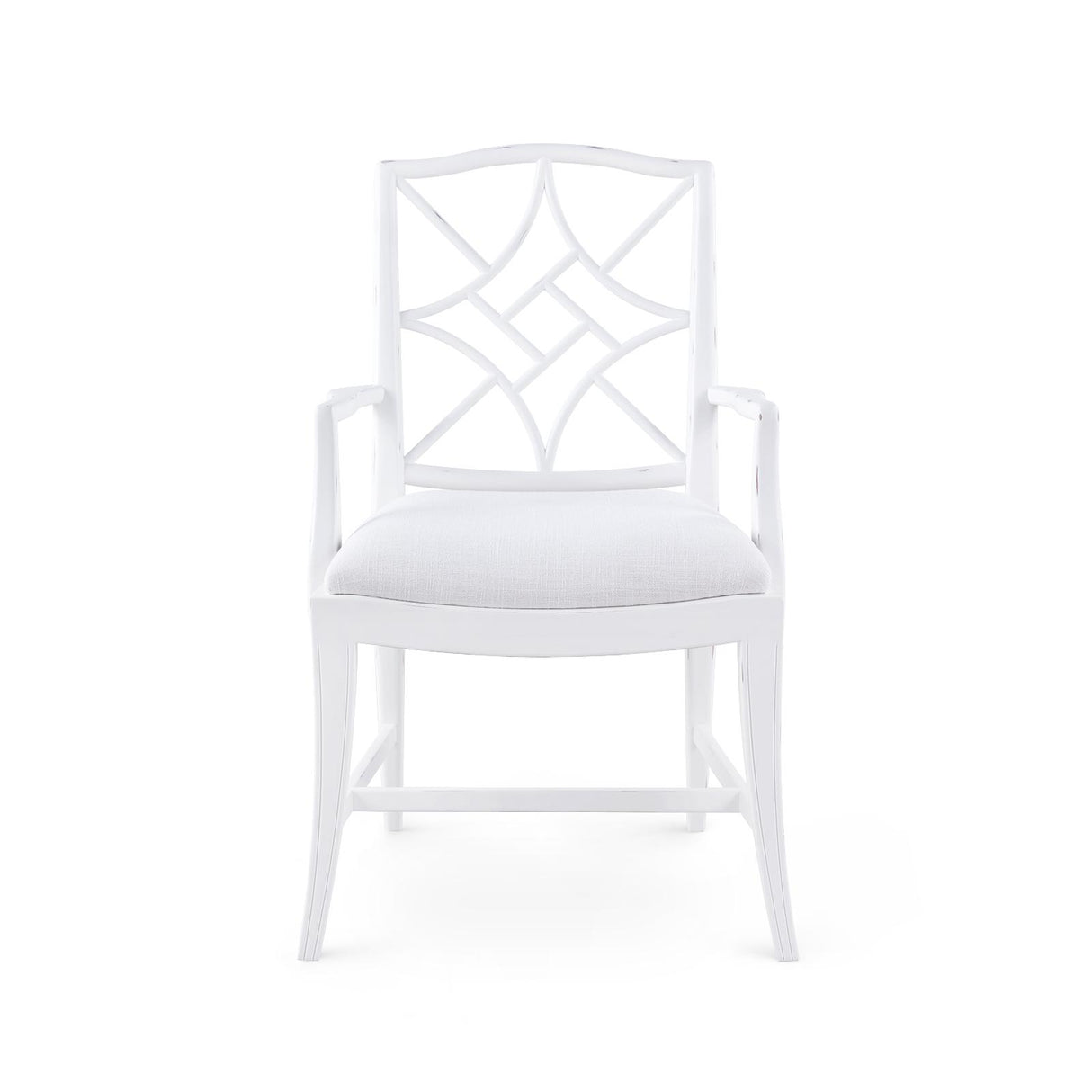 Villa & House Distressed Eggshell White Evelyn Armchair