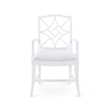 Villa & House Distressed Eggshell White Evelyn Armchair