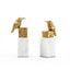 Villa & House Gold Leaf Finch Statue (Pair)