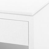 Villa & House Chiffon White Fedor 2-Drawer Side Table