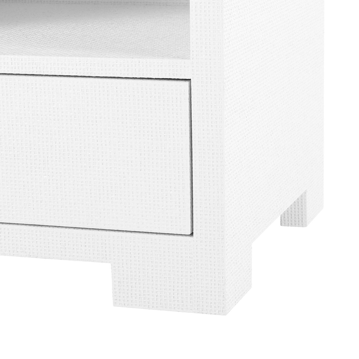 Villa & House Chiffon White Fedor 2-Drawer Side Table