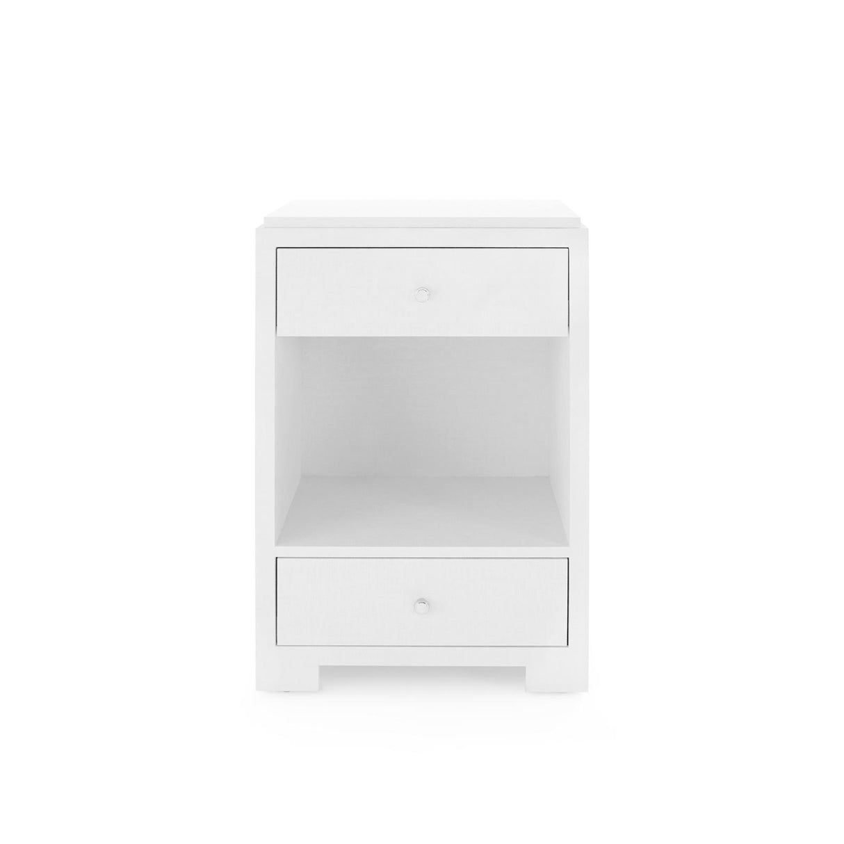 Villa & House Chiffon White Fedor 2-Drawer Side Table