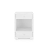 Villa & House Chiffon White Fedor 2-Drawer Side Table