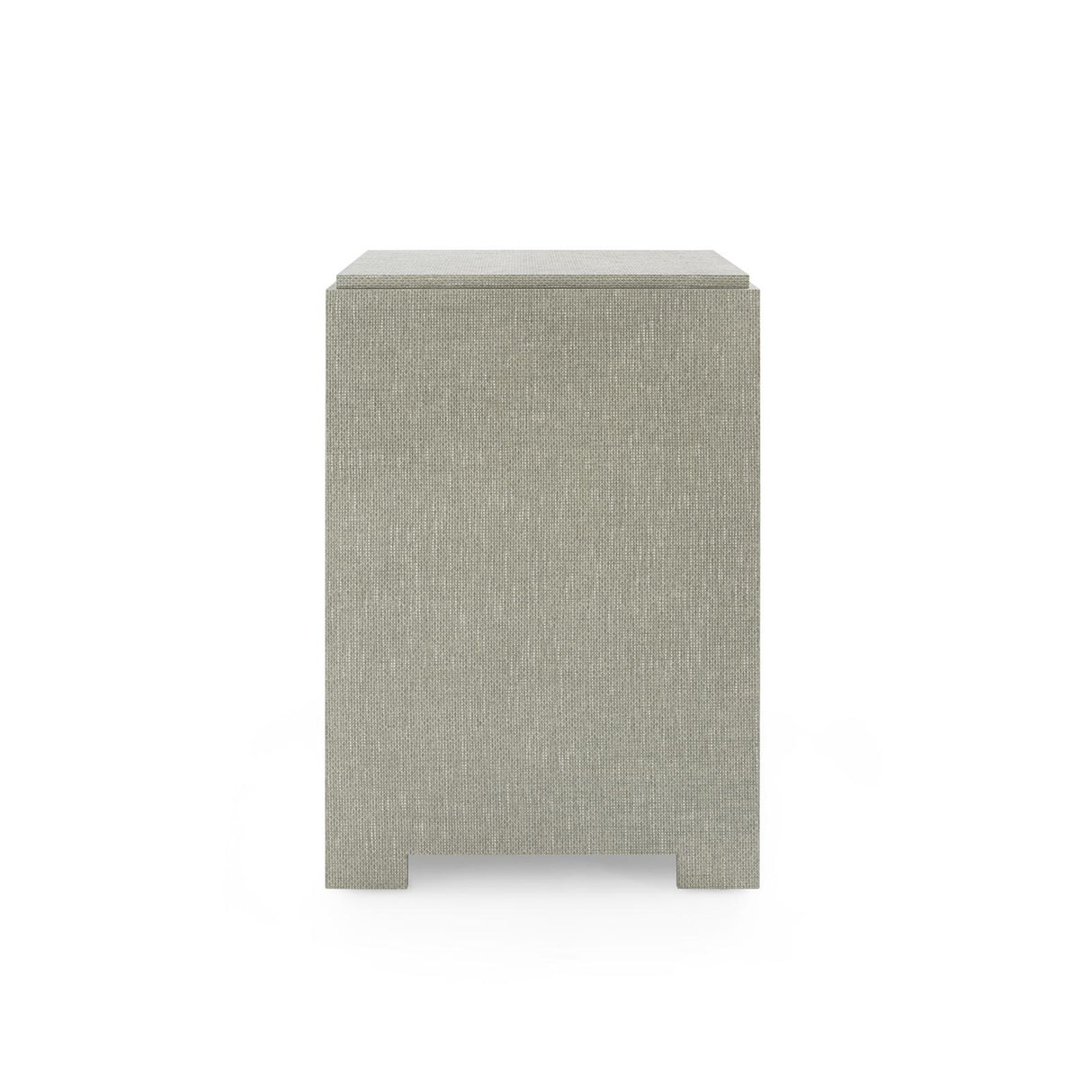 Villa & House Moss Gray Tweed Fedor 2-Drawer Side Table