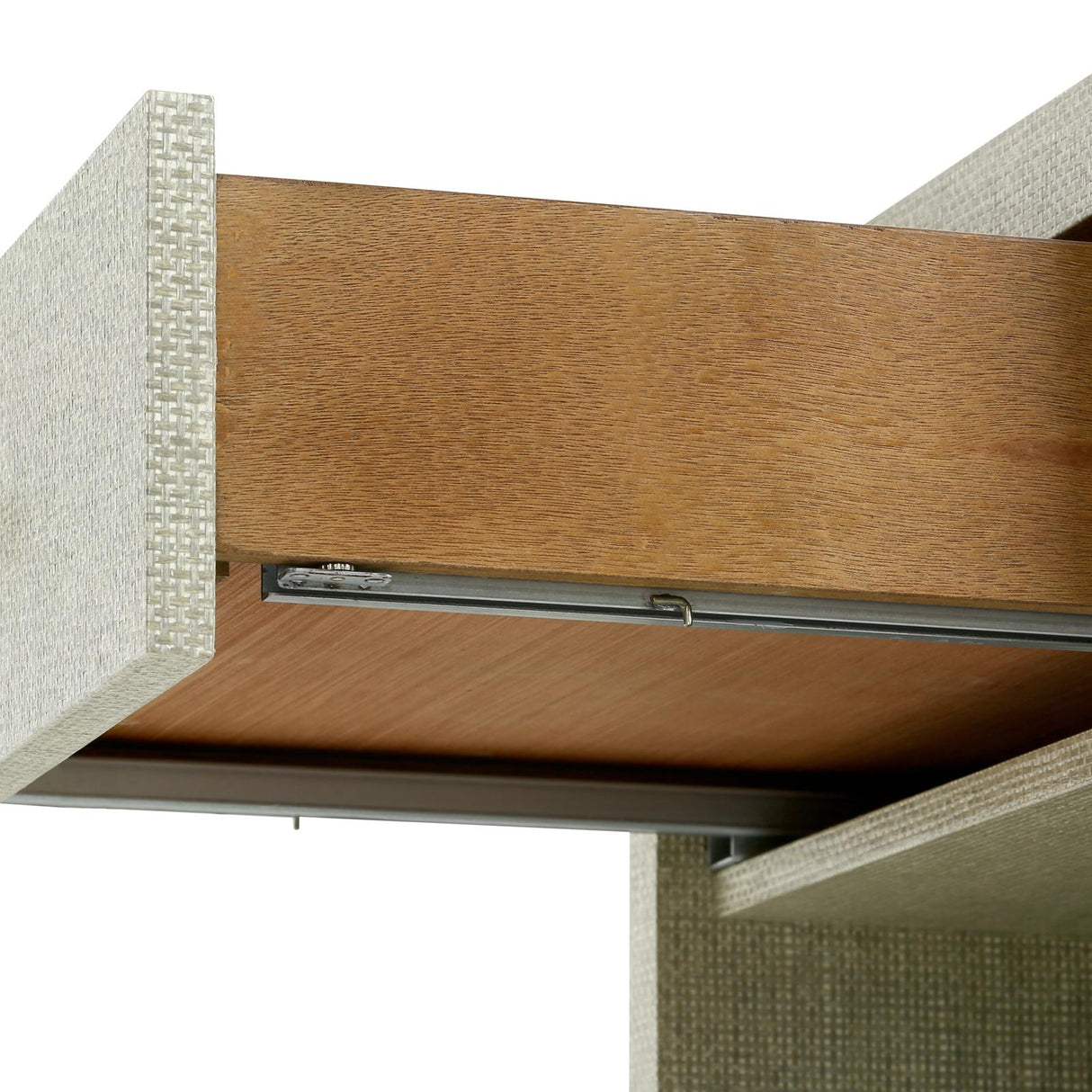 Villa & House Moss Gray Tweed Fedor 2-Drawer Side Table