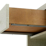 Villa & House Moss Gray Tweed Fedor 2-Drawer Side Table
