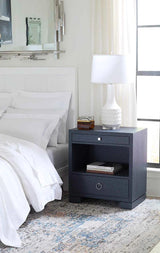 Villa & House Deep Navy Frances 2-Drawer Side Table