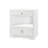 Villa & House Chiffon White Frances 2-Drawer Side Table