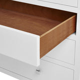 Villa & House Chiffon White Frances 6-Drawer