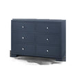Villa & House Deep Navy Frances Extra Large 6-Drawer