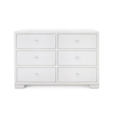 Villa & House Chiffon White Frances Extra Large 6-Drawer