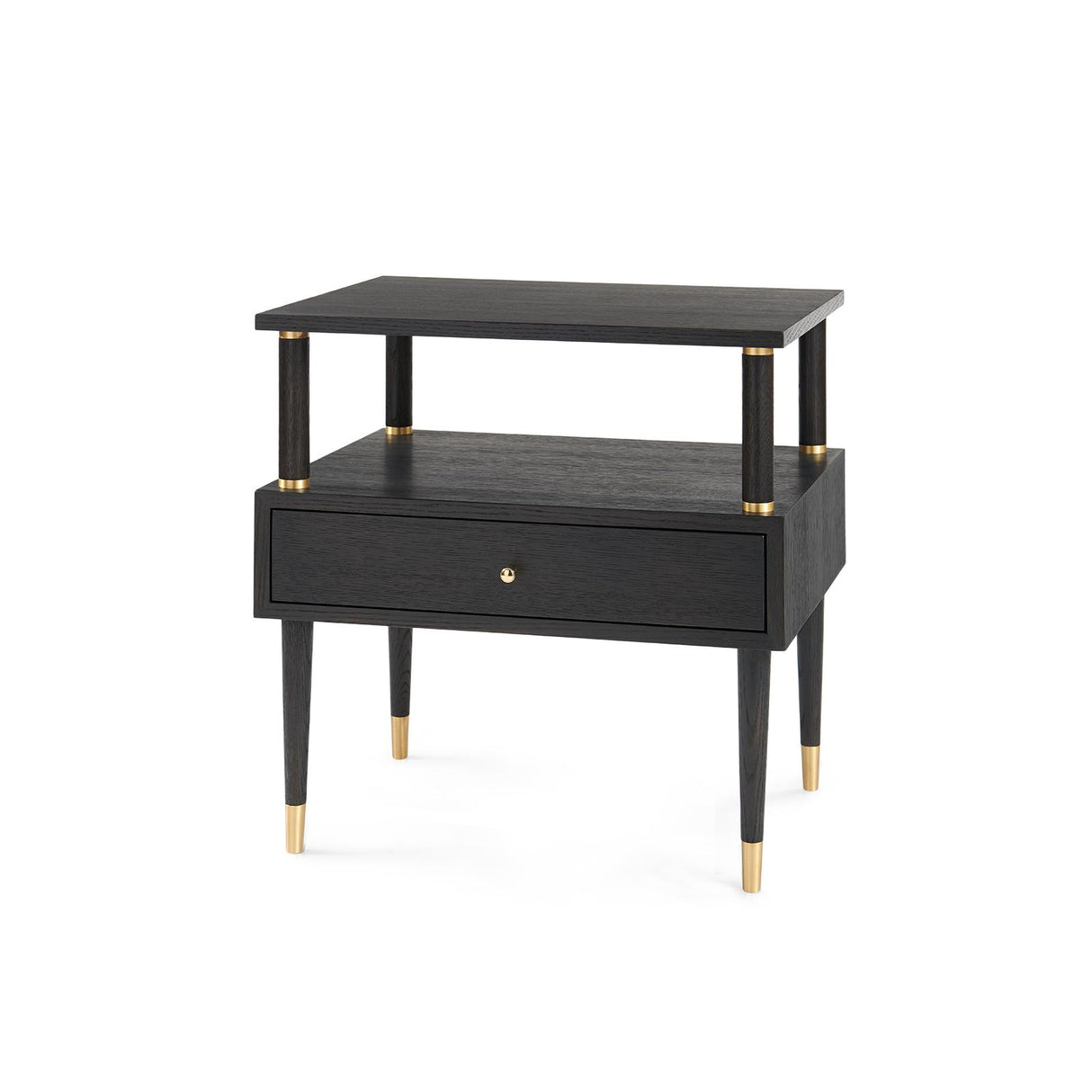 Villa & House Espresso Gabriel 1-Drawer Side Table