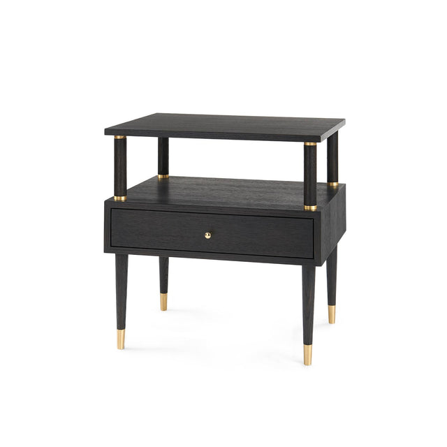 Villa & House Espresso Gabriel 1-Drawer Side Table