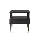 Villa & House Espresso Gabriel 1-Drawer Side Table