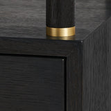 Villa & House Espresso Gabriel 1-Drawer Side Table