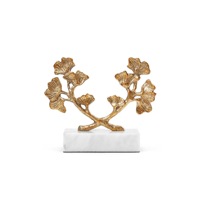 Villa & House Gold Leaf Ginko Statue