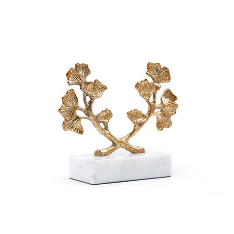 Villa & House Gold Leaf Ginko Statue
