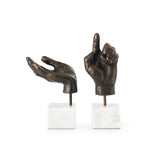 Villa & House Bronze Hands Statue (Pair)