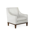 Villa & House Kingston Warm White Hans Club Chair,Kingston Warm White,Almond Finish