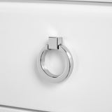 Villa & House White Pearl Harlow 1-Drawer Side Table