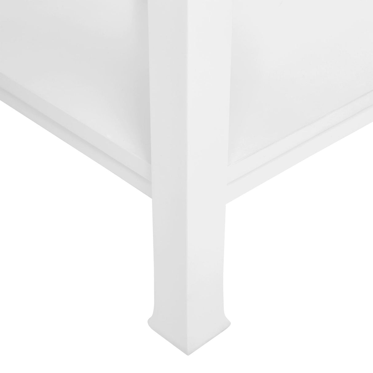 Villa & House White Pearl Harlow 1-Drawer Side Table