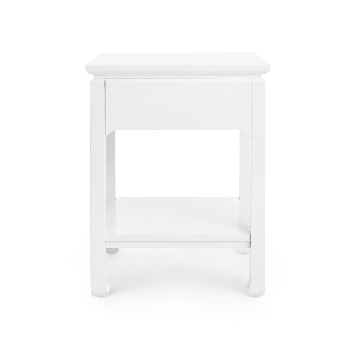 Villa & House White Pearl Harlow 1-Drawer Side Table