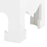 Villa & House Chiffon White Jacqui 3-Drawer Side Table