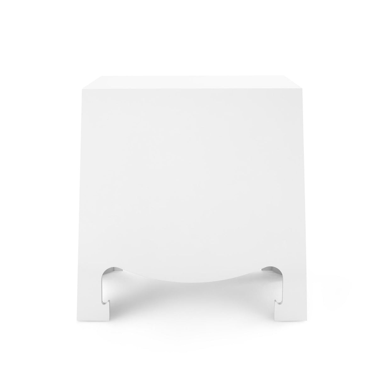 Villa & House Chiffon White Jacqui 3-Drawer Side Table